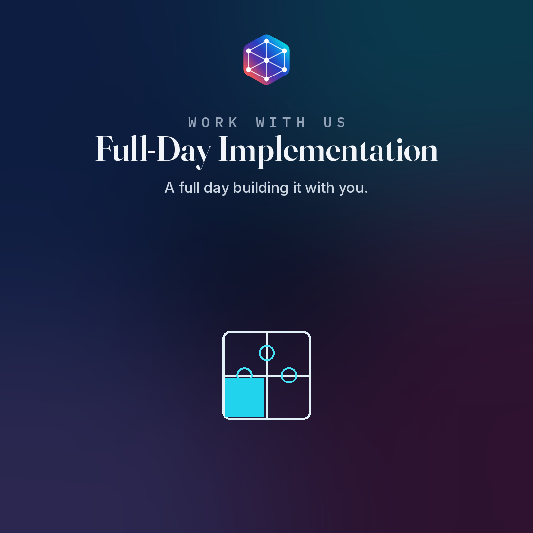 Full-Day Implementation — a full day building it with you
